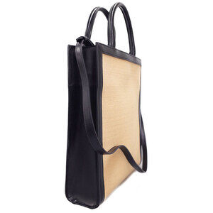 Celine Bag Cabas calfskin black Tote grained Vertical